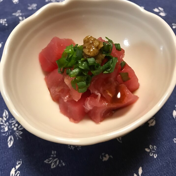 マグロのごま油ネギわさび醤油がけ レシピ 作り方 By ボンド子 楽天レシピ